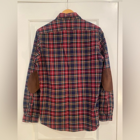 J. Crew Flannel Shirt with Elbow Patches - Picture 2 of 5